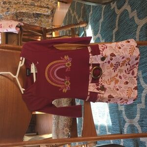 Zunie dress with brass belt buckle detail